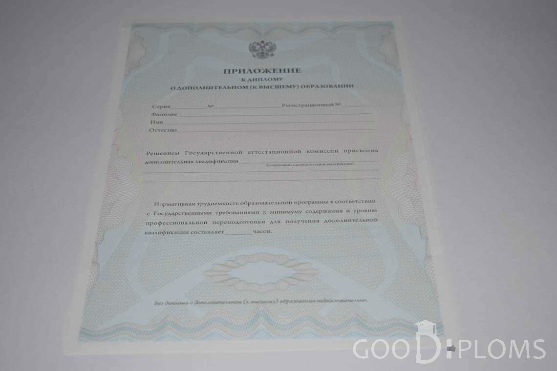 Приложение к Диплому МВА период выдачи 2011-2020 -  Новокузнецк