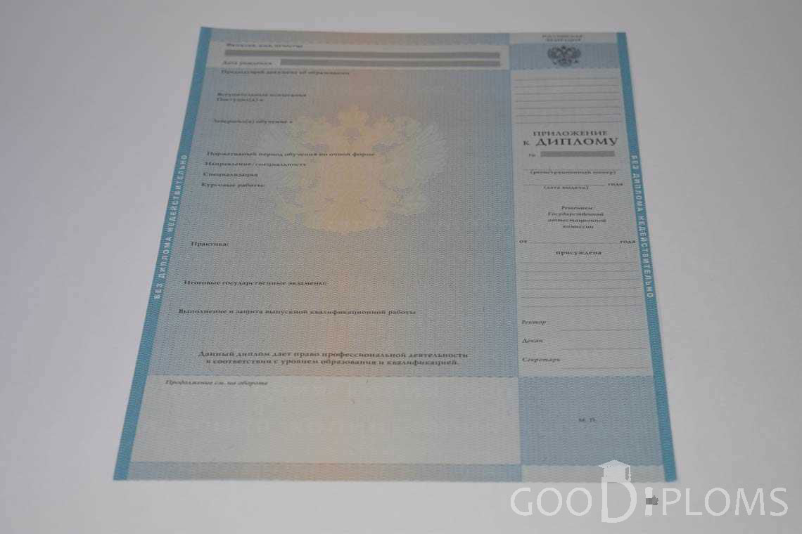 Приложение к Диплому Магистра в период c 2009 по 2010 год - Новокузнецк